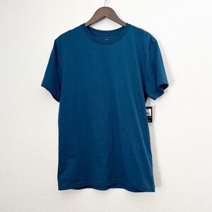 NWT BRIXTON Men's Basic S/S TLRT Marine Blue Large